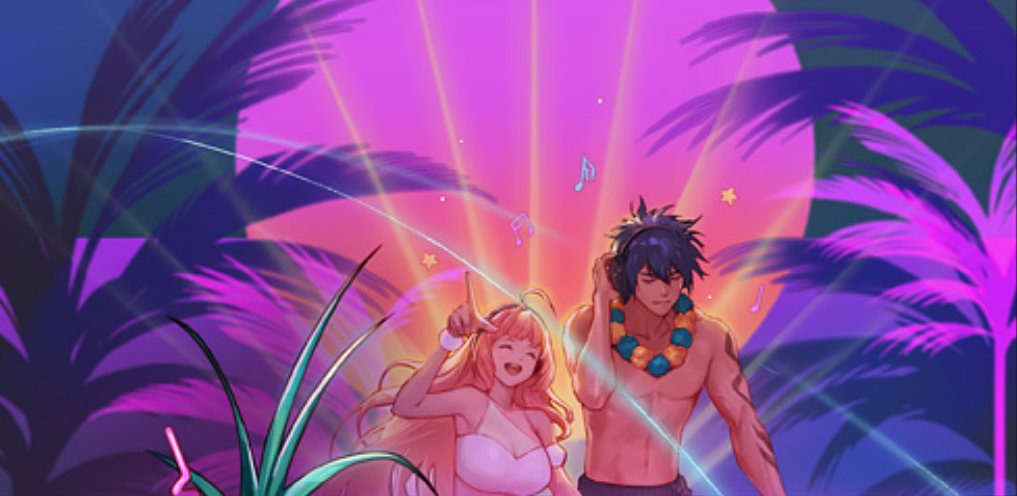 是官方cp,这俩在某次节日礼包里也是独占立绘(少数不是男女鬼剑的)