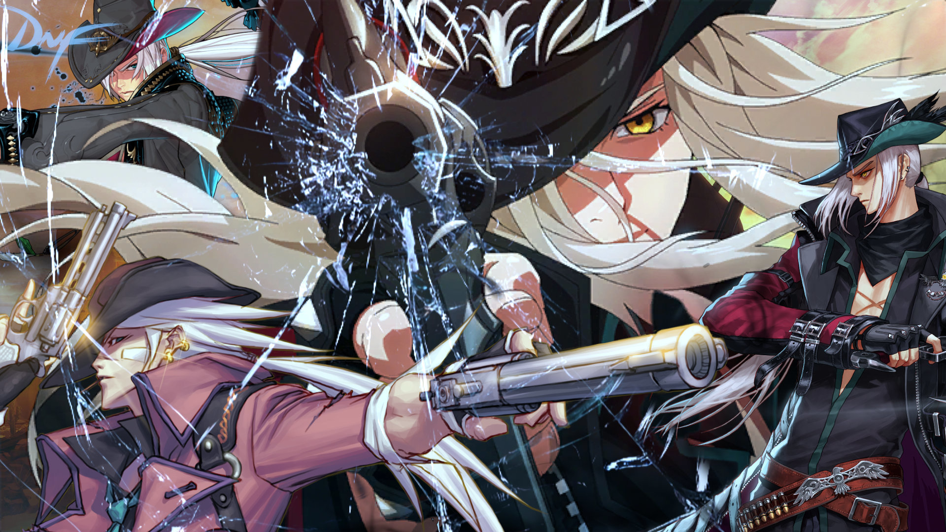 男枪四职业高清原图立绘!横版!