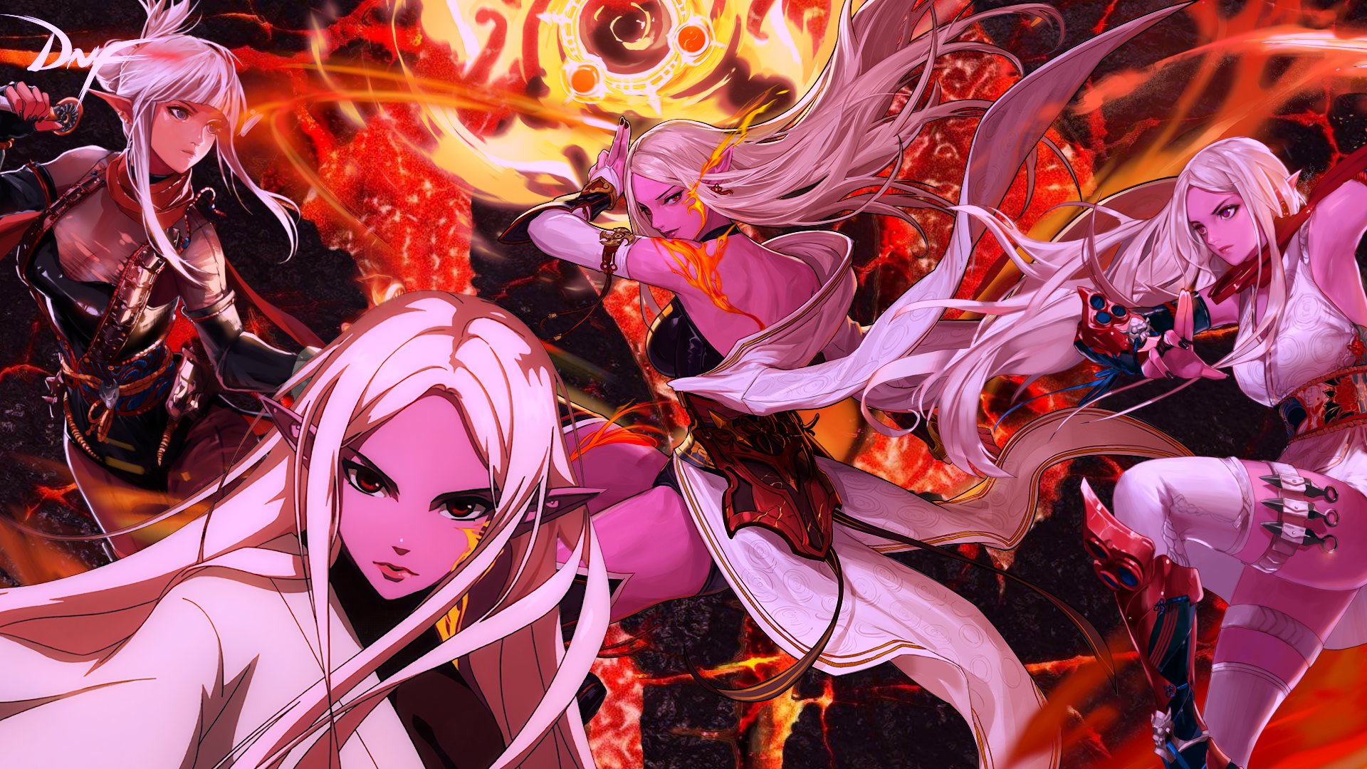 这么过分一定要发colg精品分享暗夜使者四职业高清原图立绘横版