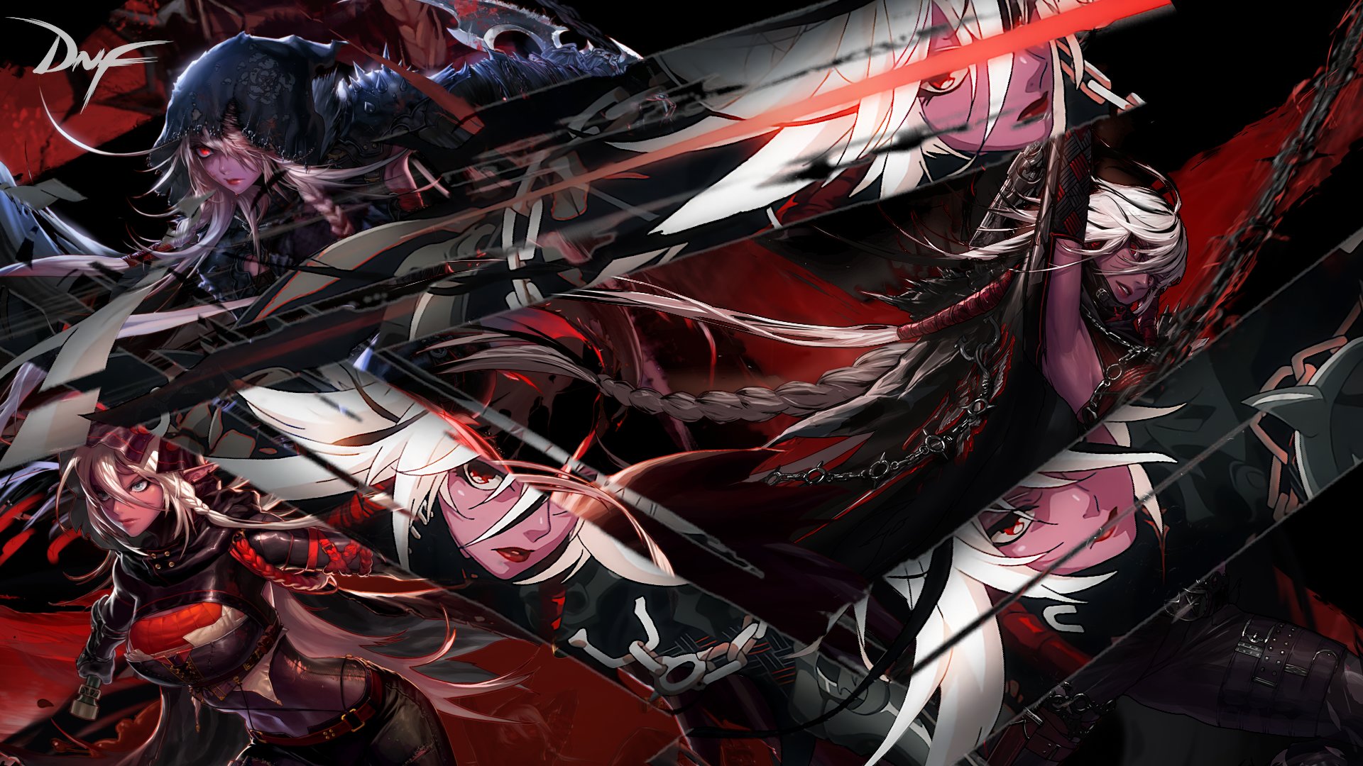 这么过分一定要发colg精品分享暗夜使者四职业高清原图立绘横版