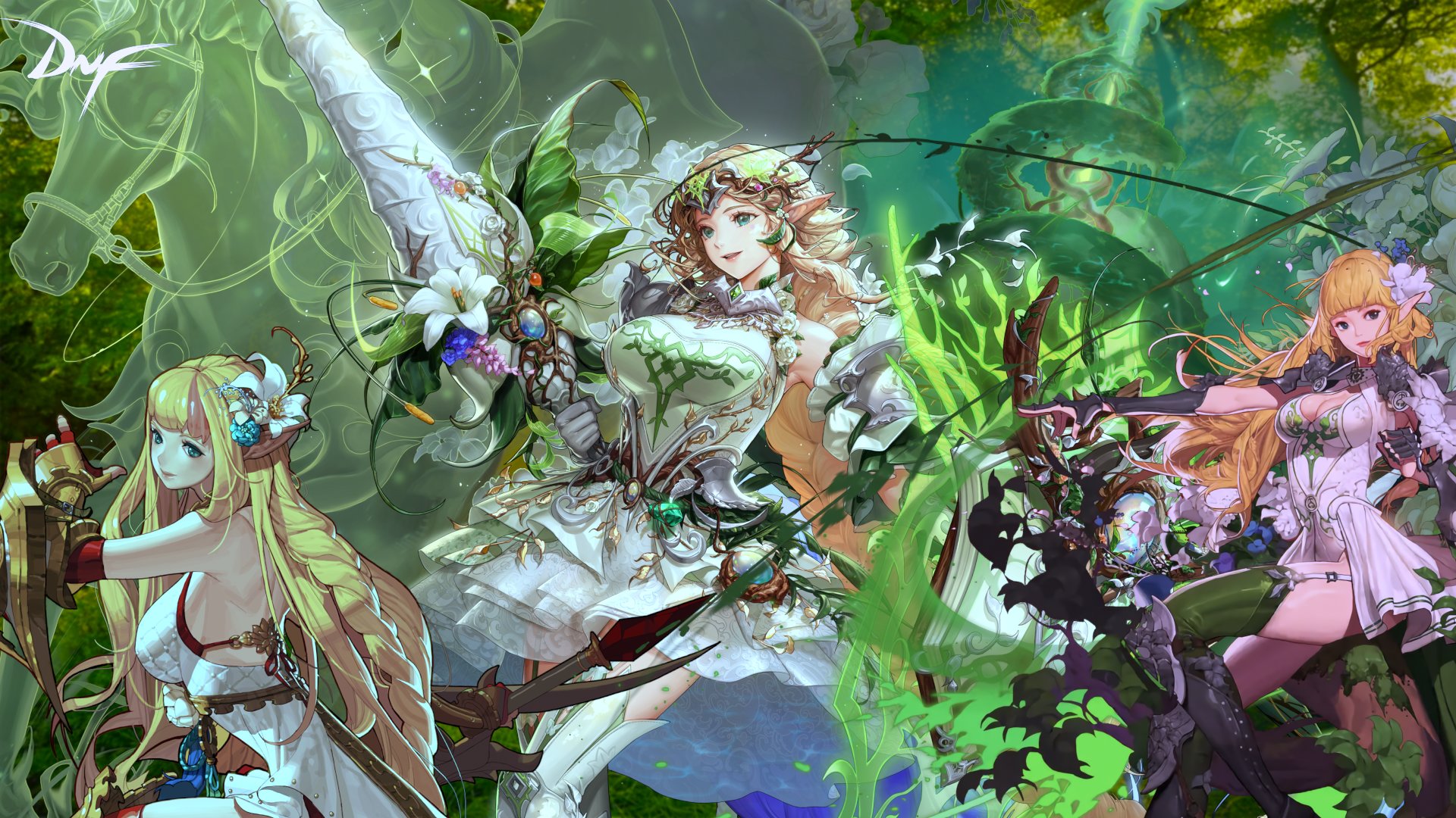 守护者四职业高清原图立绘!横版!