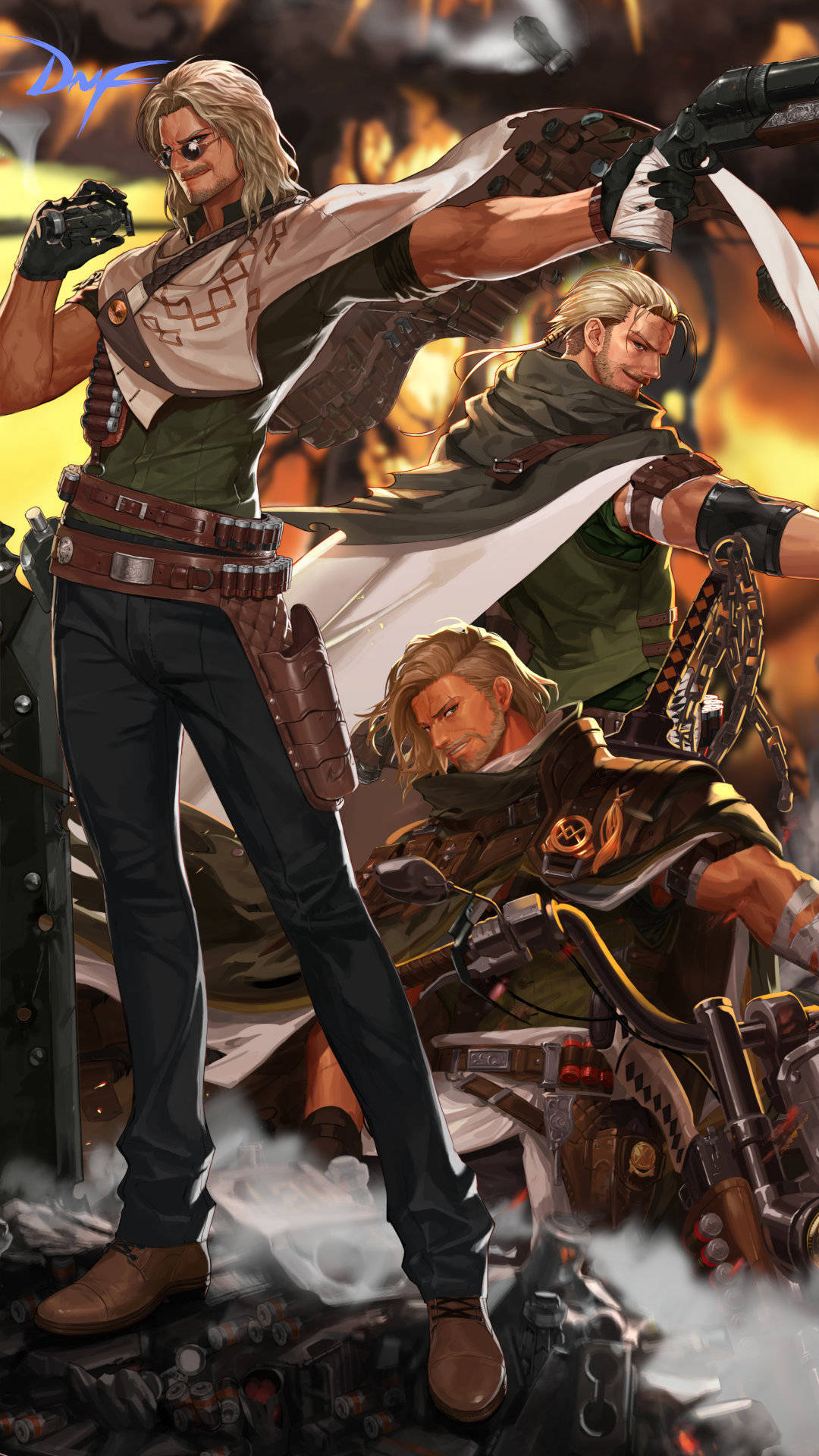 枪剑士四职业高清原图立绘!竖版