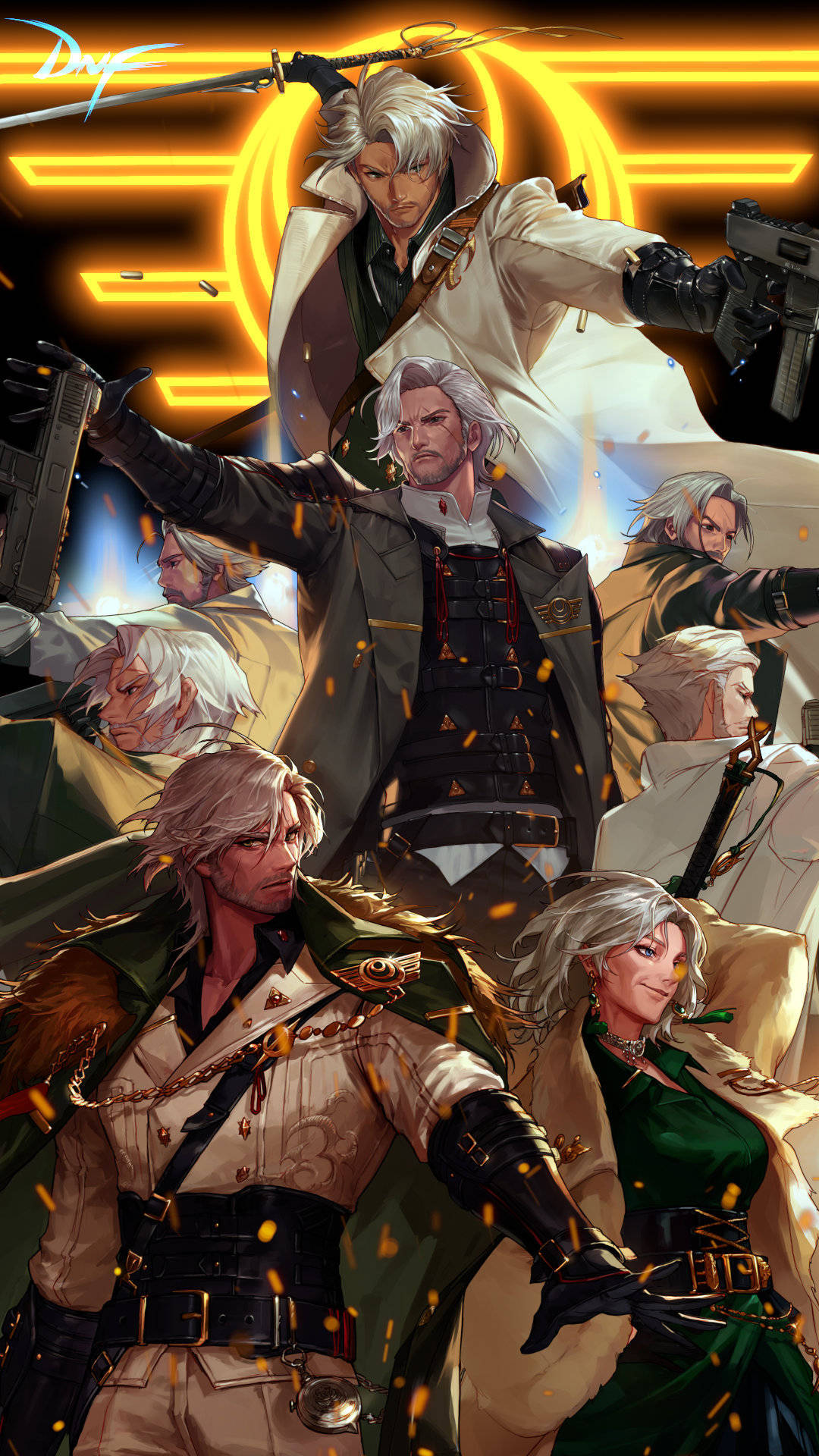 枪剑士四职业高清原图立绘!竖版