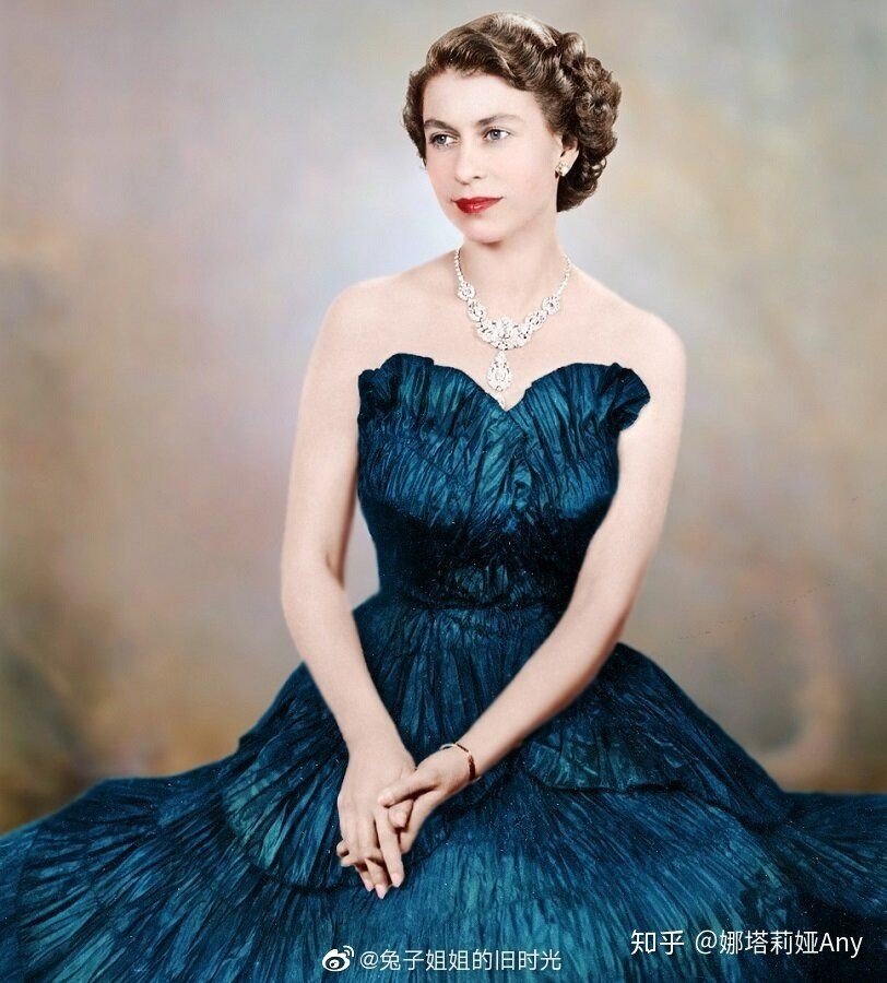 古旧老照片英国女王伊丽莎白二世