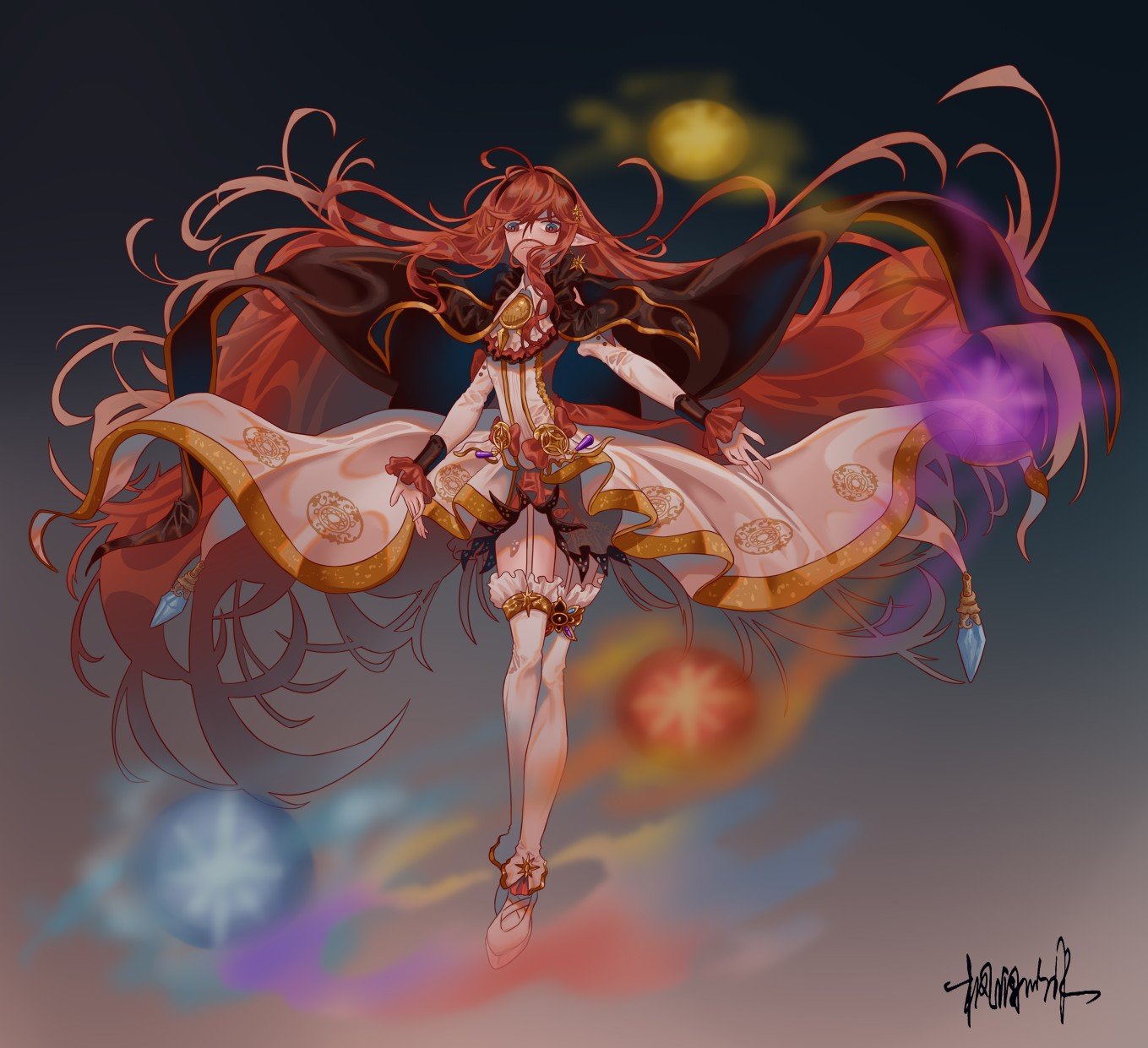 耗时七小时,视频12倍速,高能自绘还原元素三觉,沃特碧们的colg,dnf