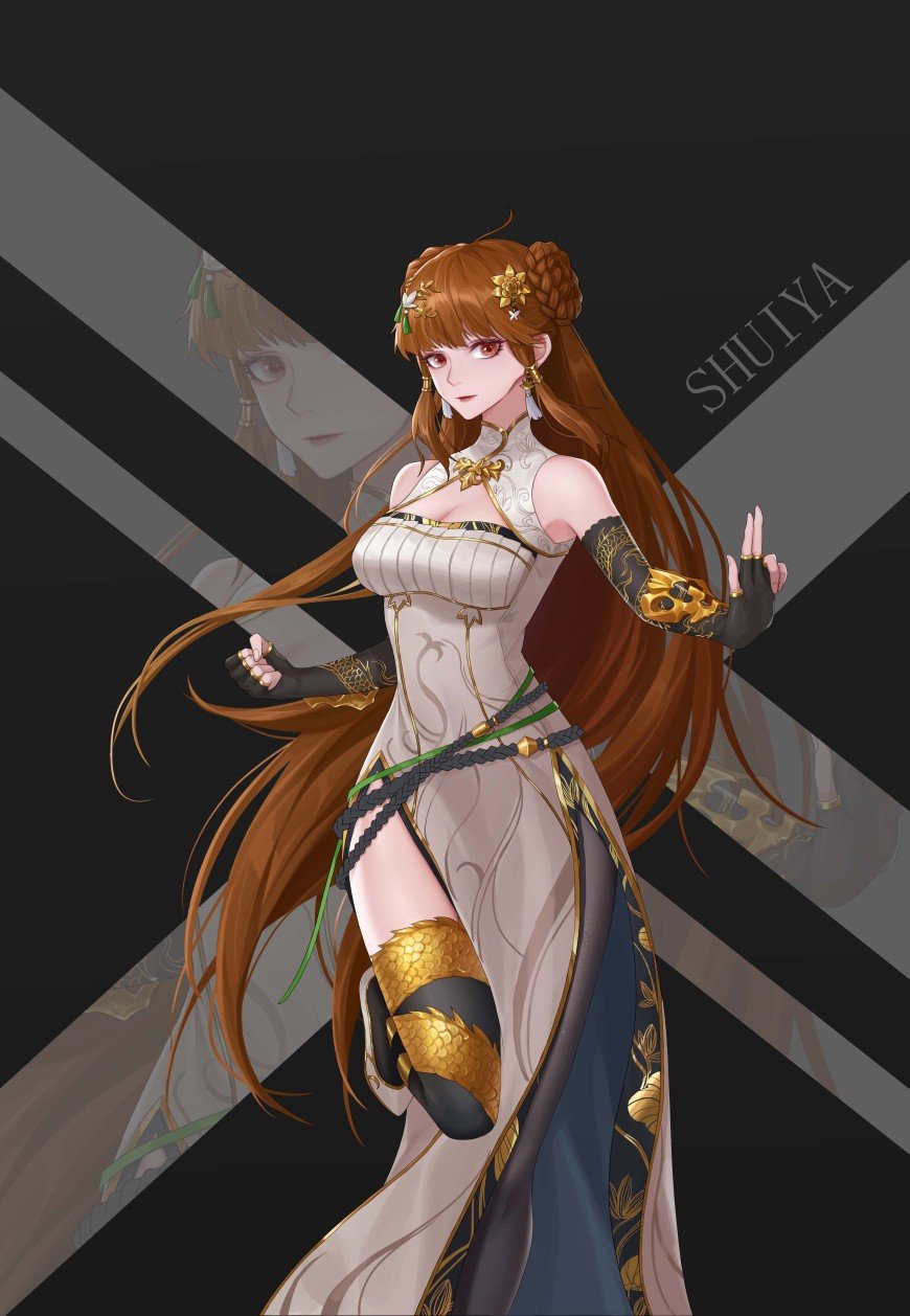 因为喜欢dnf的立绘不知不觉就画了这么多