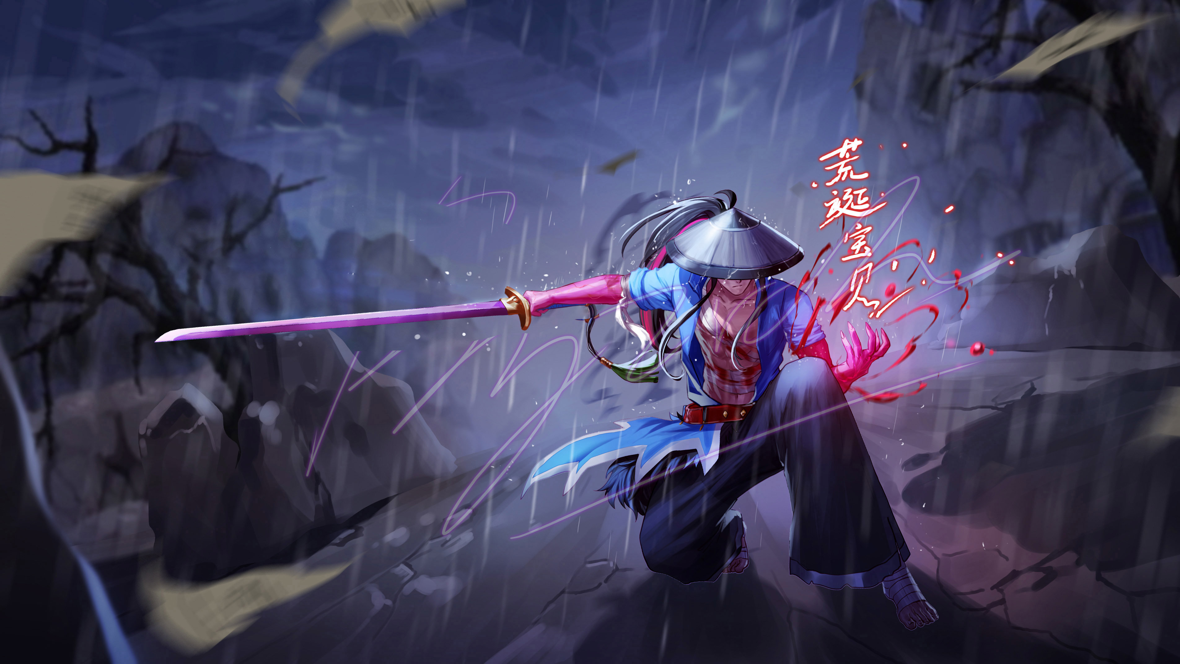 侠客红眼立绘图步骤分享,痛苦之村,沃特碧们的colg,dnf地下城与勇士