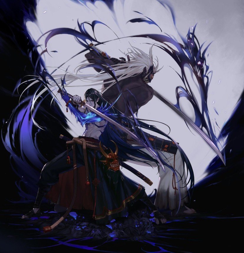 喜报剑鬼重置版立绘鬼手位置画反了