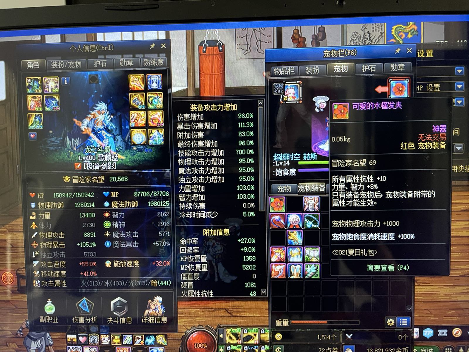 关于换宠物装备掉技攻的问题，不知道是不是bug1