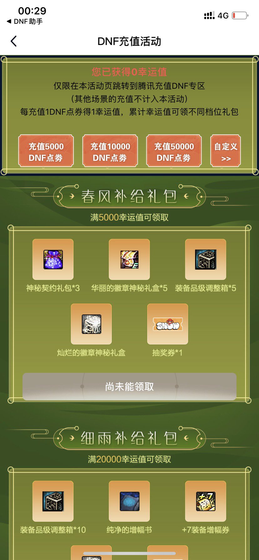 冲早了，幸运值都没。1