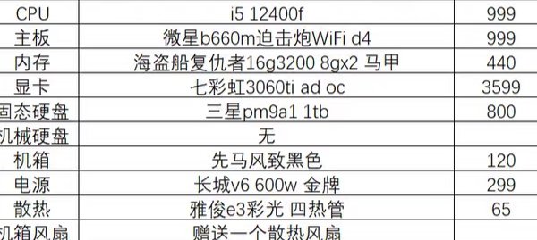 电脑配置1