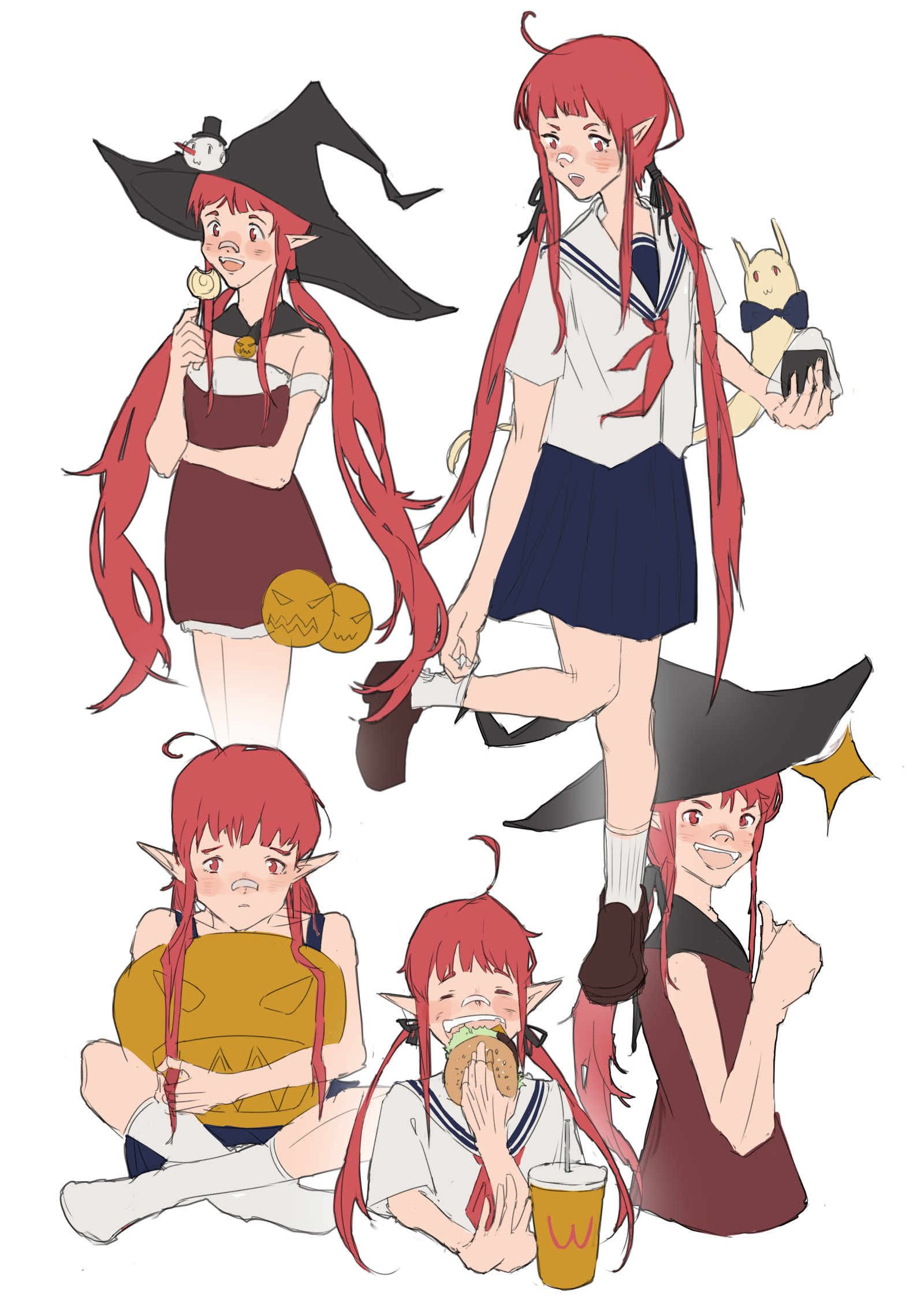 摸了一整页的魔道女儿，是关于她的日常1