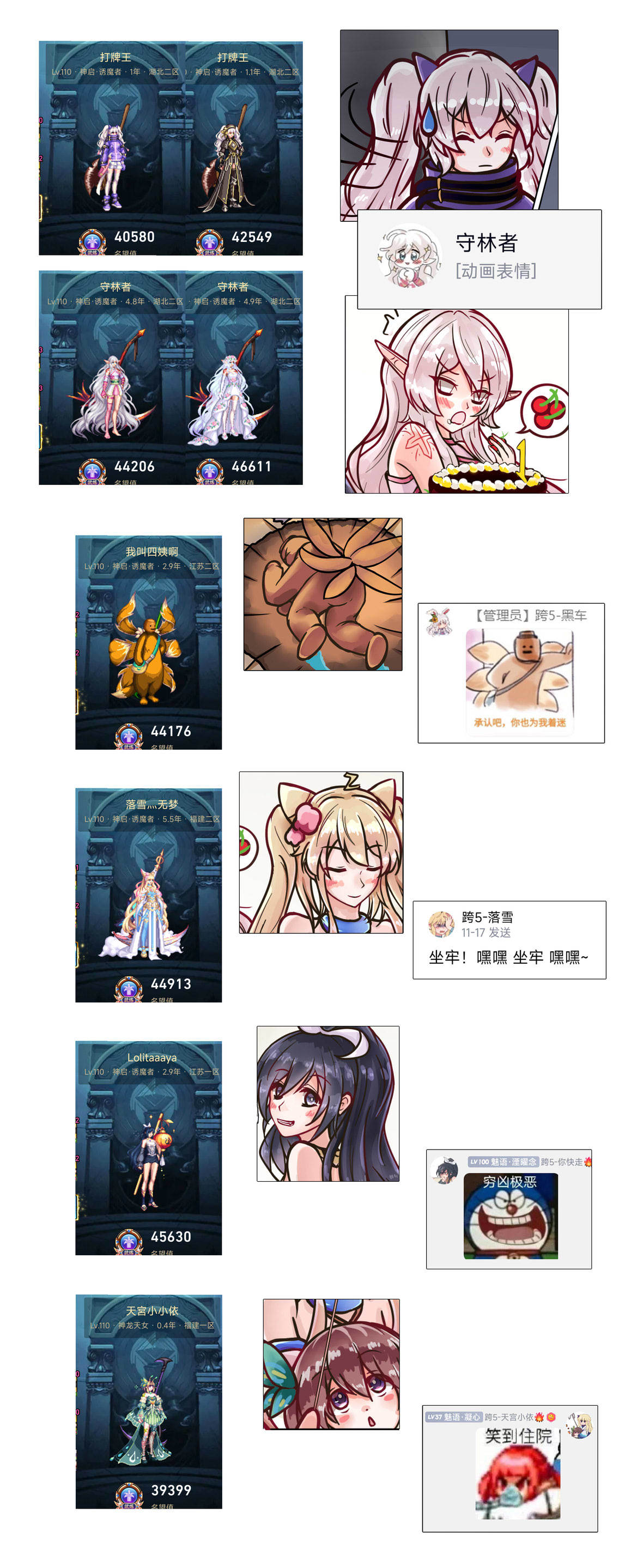 二创的二创，认真画了打牌王与守林者3