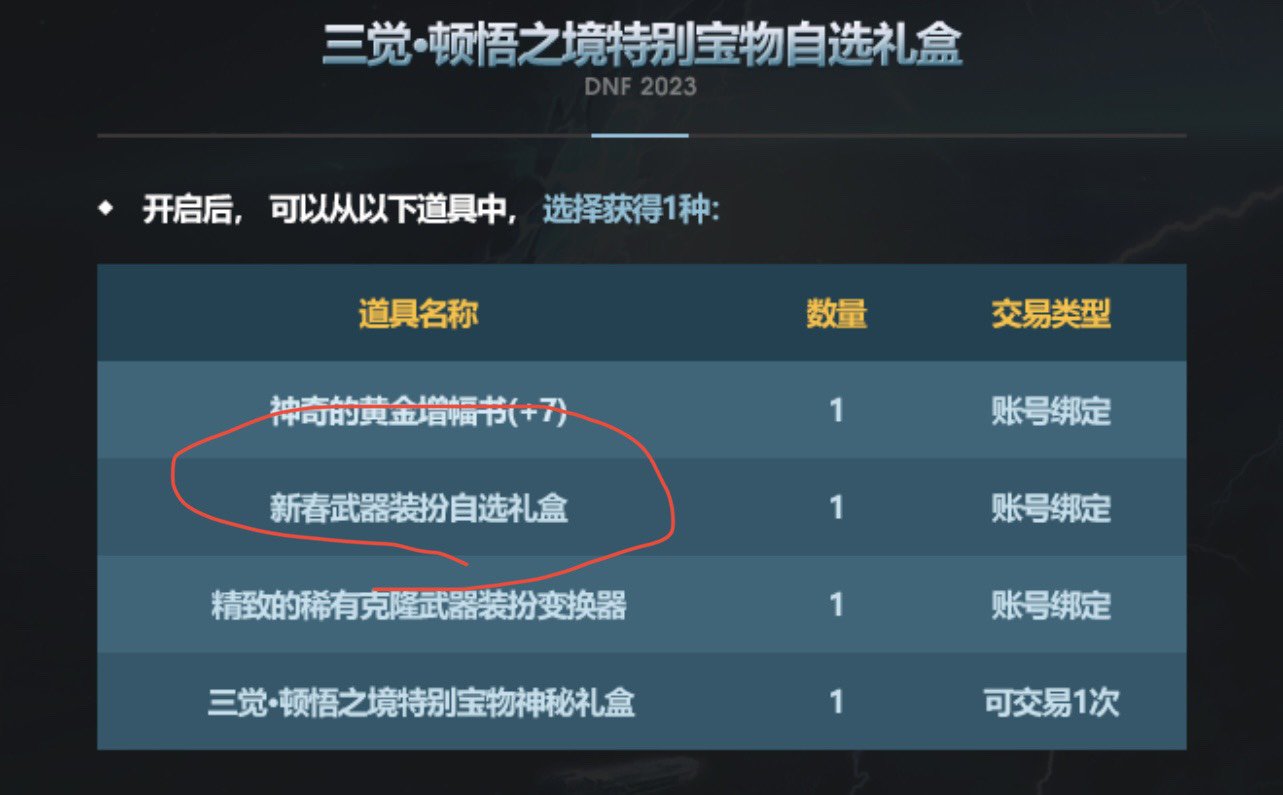 [不懂就问]这次年套的武器装扮有几种？3