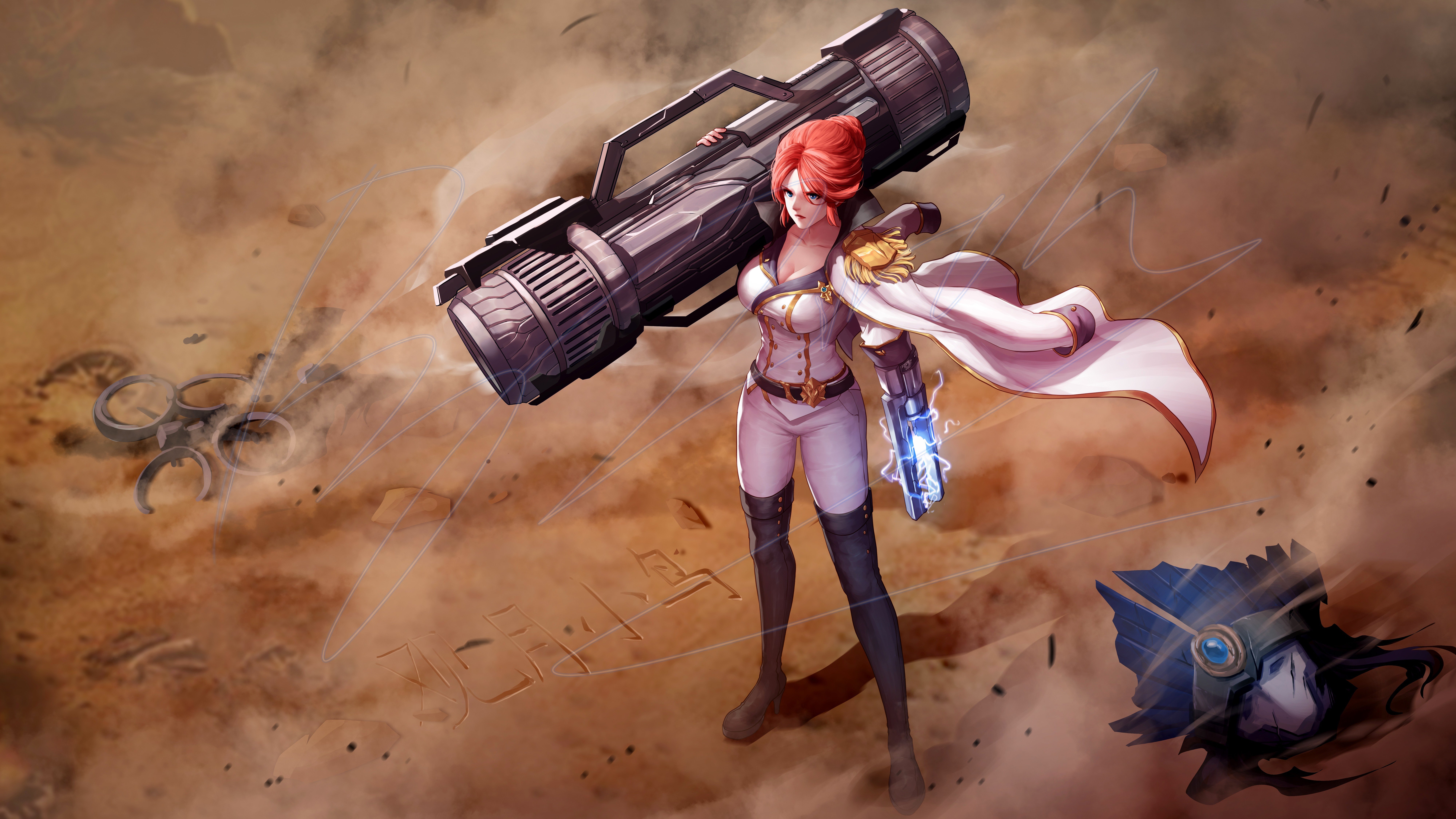 天界女将，女枪炮海军套装小插画步骤分享。7