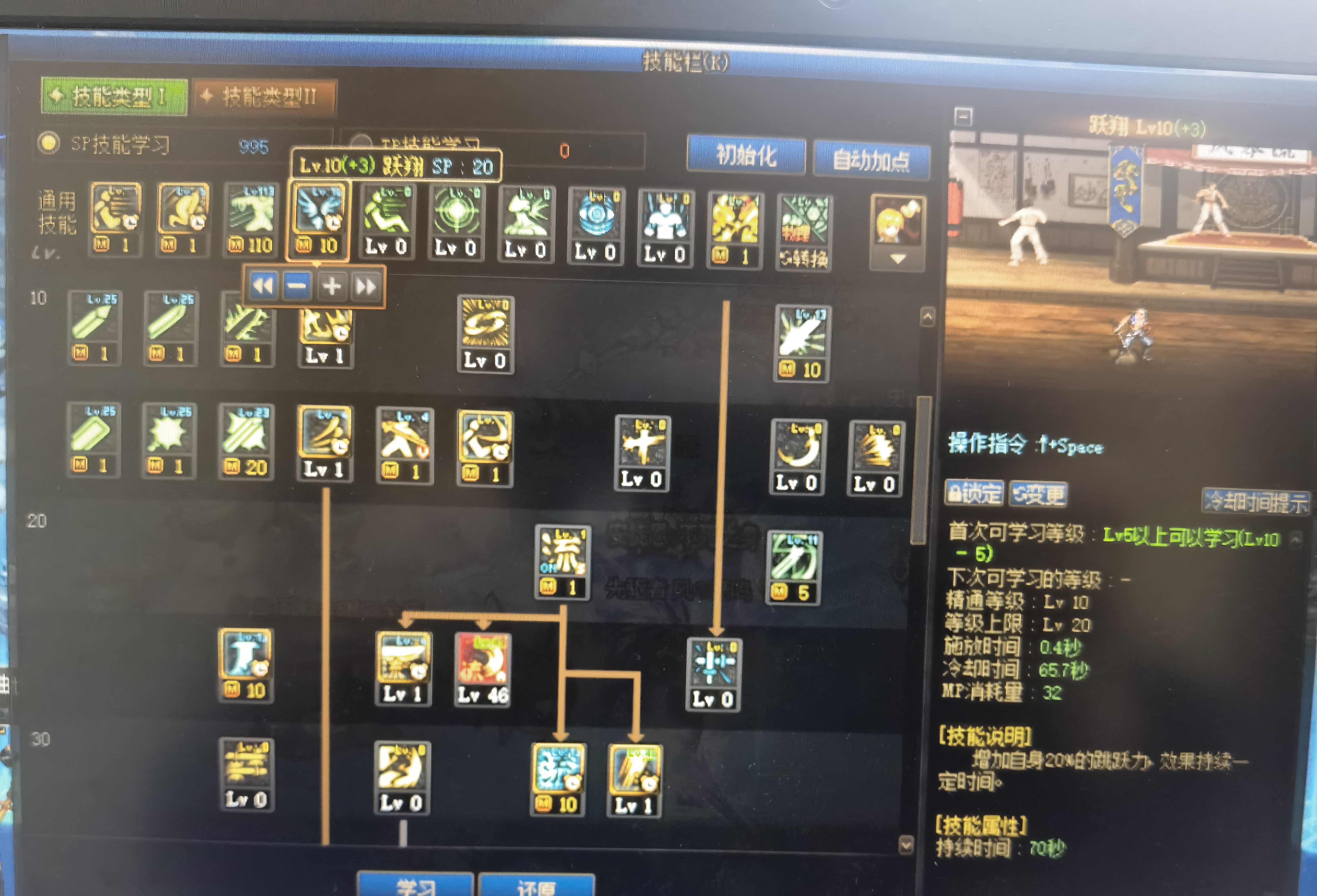 这跃翔的持续时间和冷却时间每个职业都不同吗？1