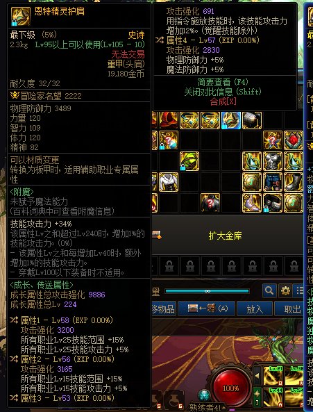 风法这两个自定义护肩哪个提升大一点2