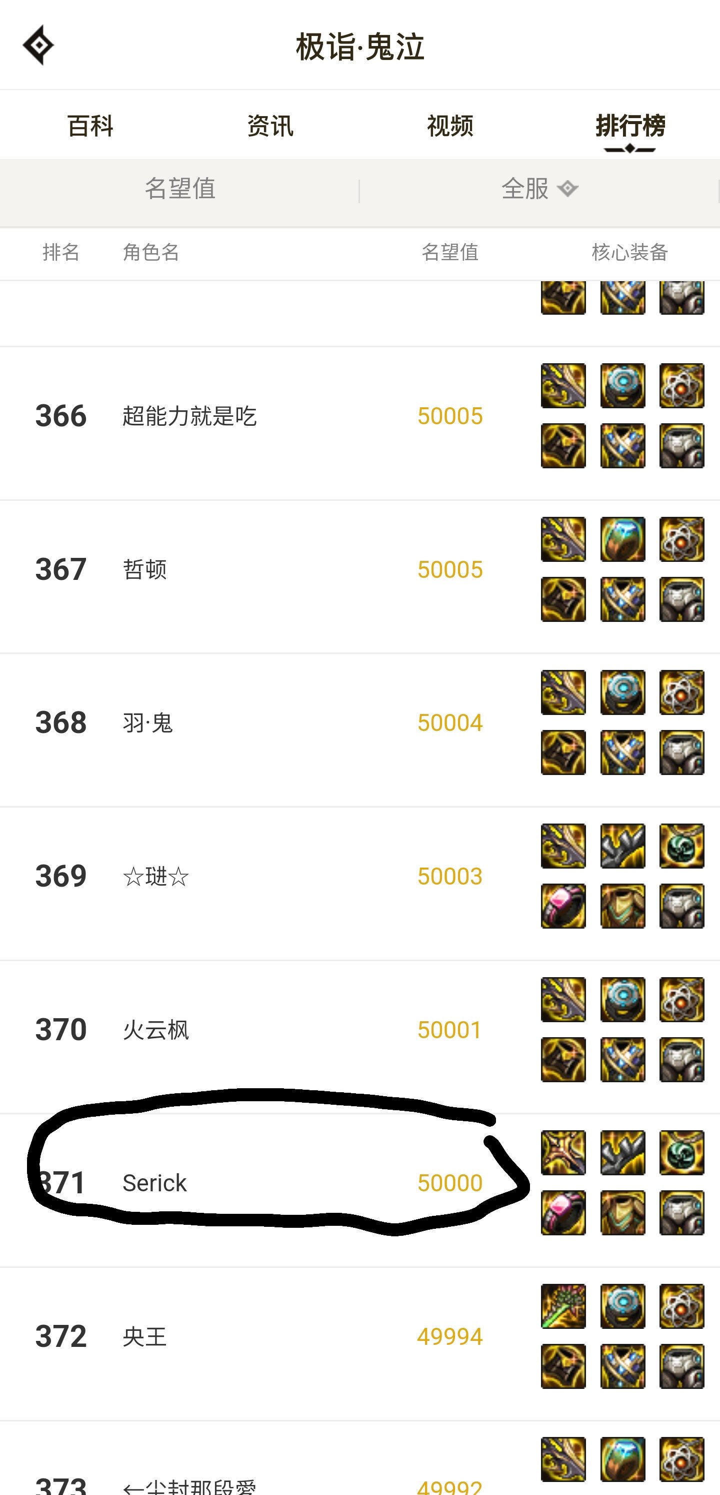 鬼泣TOP500名望出现问题2