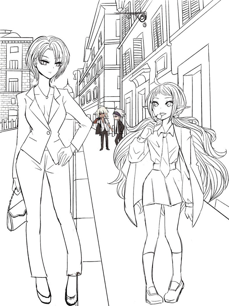 穿上西装打团去喽~[一对百合一对？]2