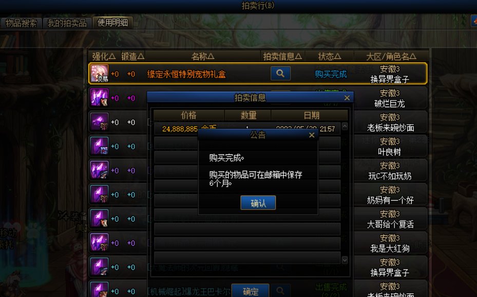 看到系统公告出宠物一定要出图看一下拍卖2