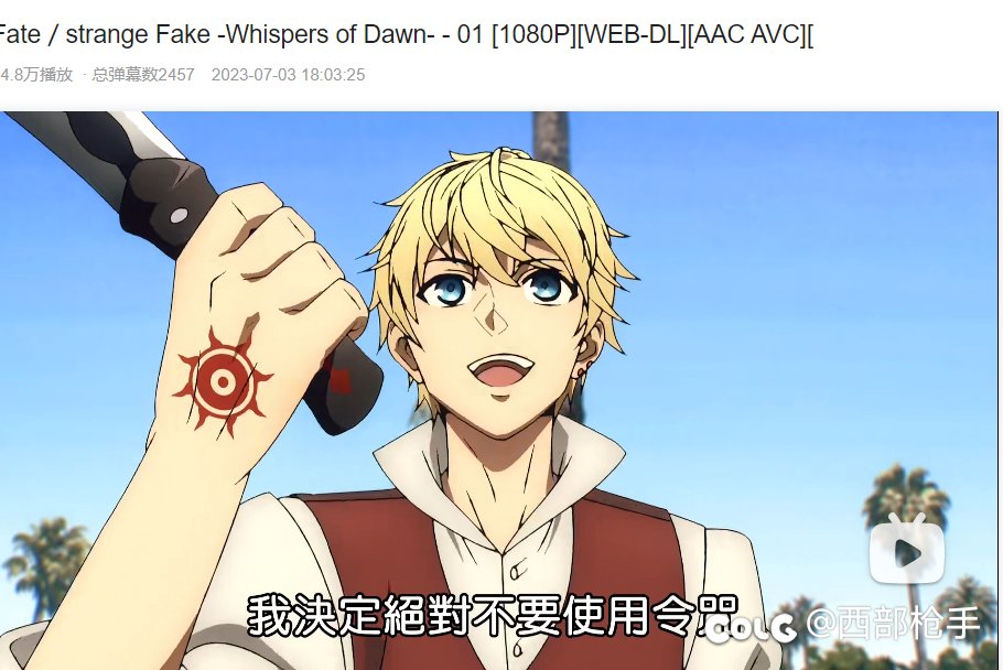 56分钟的fate/奇异赝品真不错1