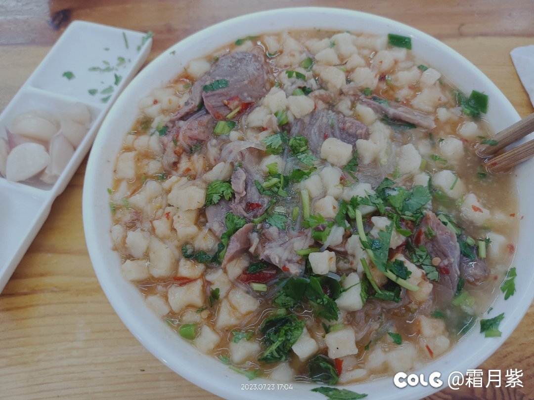 陕西人最爱的羊肉煮馍永远是自己家门口那一碗2