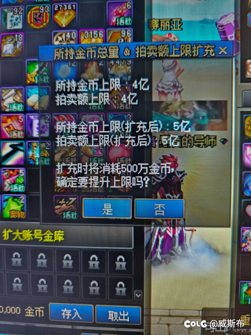 这个金币上限提升1