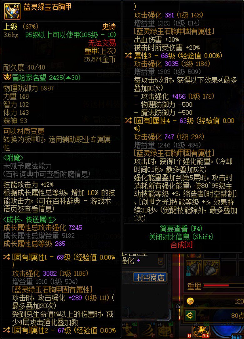 请问这个蓝灵绿玉石胸甲最适合哪些职业呢？1
