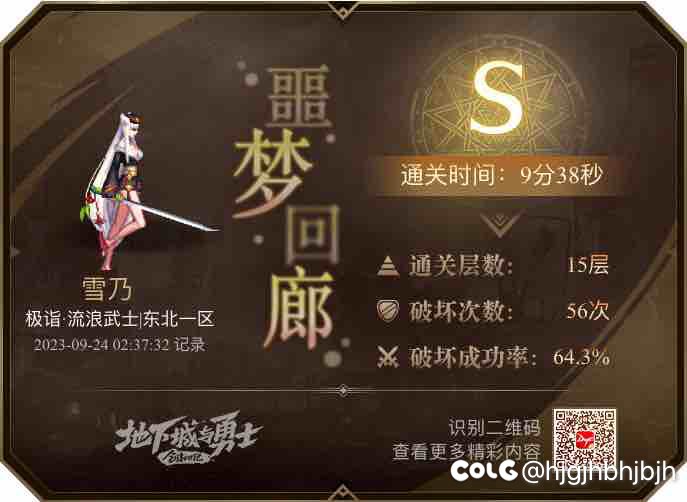 噩梦回廊大家都打到什么程度了1