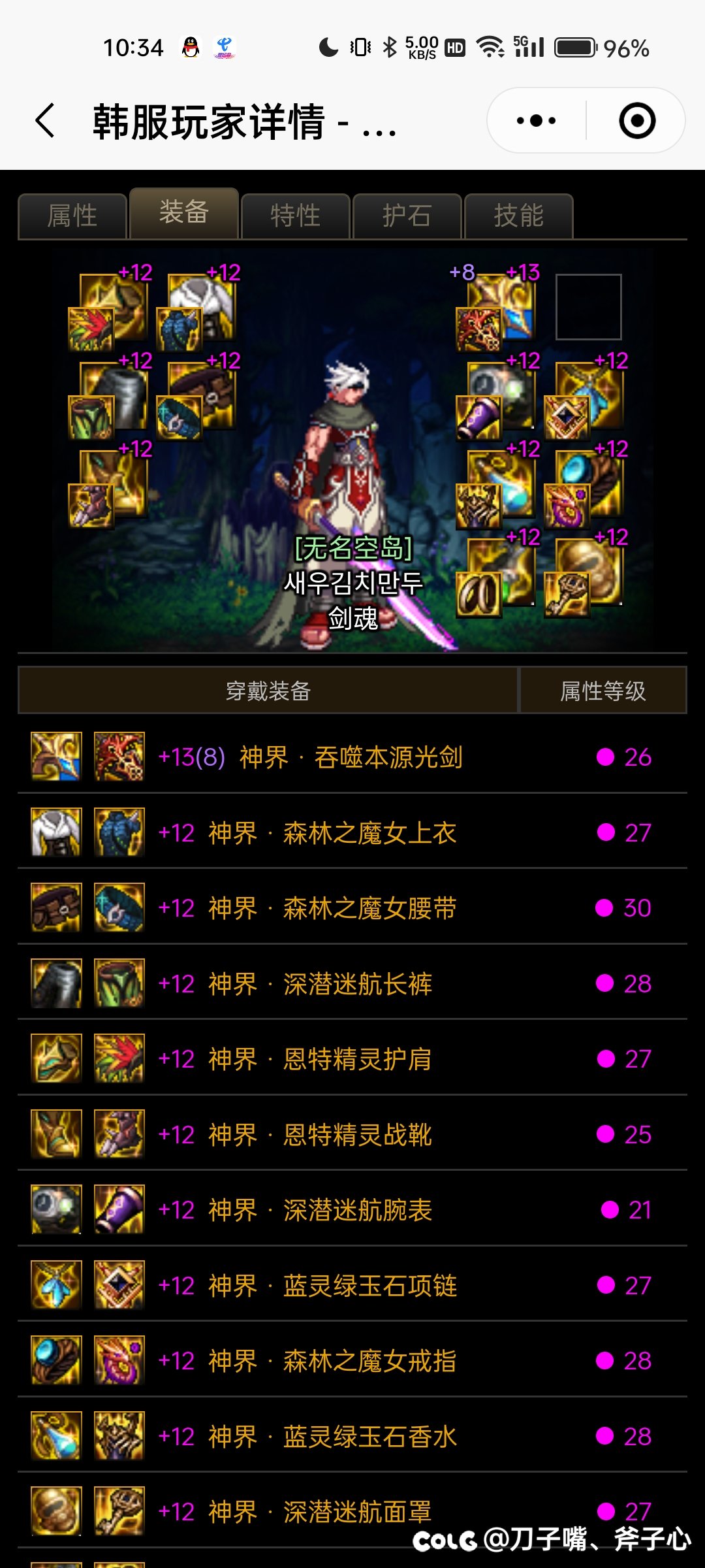 观韩服，神界剑魂似乎只有两种搭配？2