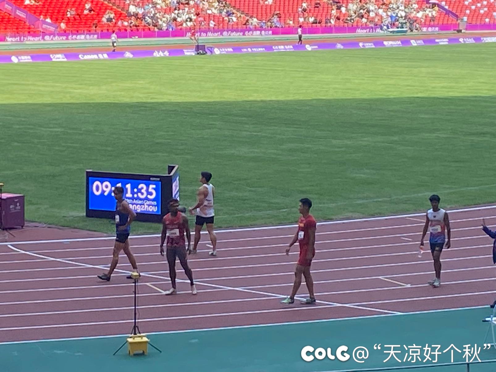 男子4X100接力 中国队小组第一1