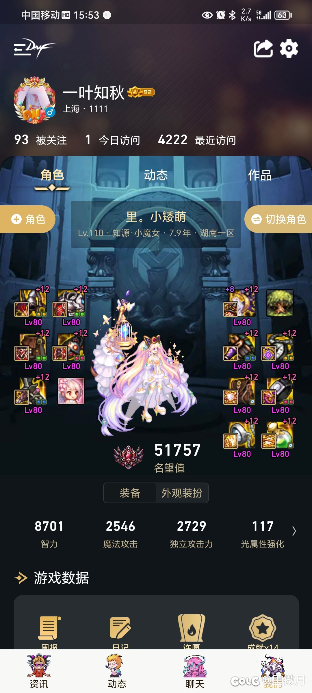 四个奶系都整到红12了，就等后面重新弄细节换装备了1