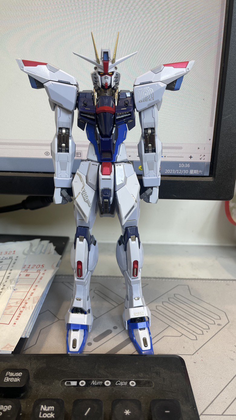 【模型水】新模型到了，万代MB魂限定雪耀自由2