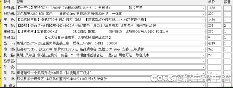大佬们看看这套配置怎么样1