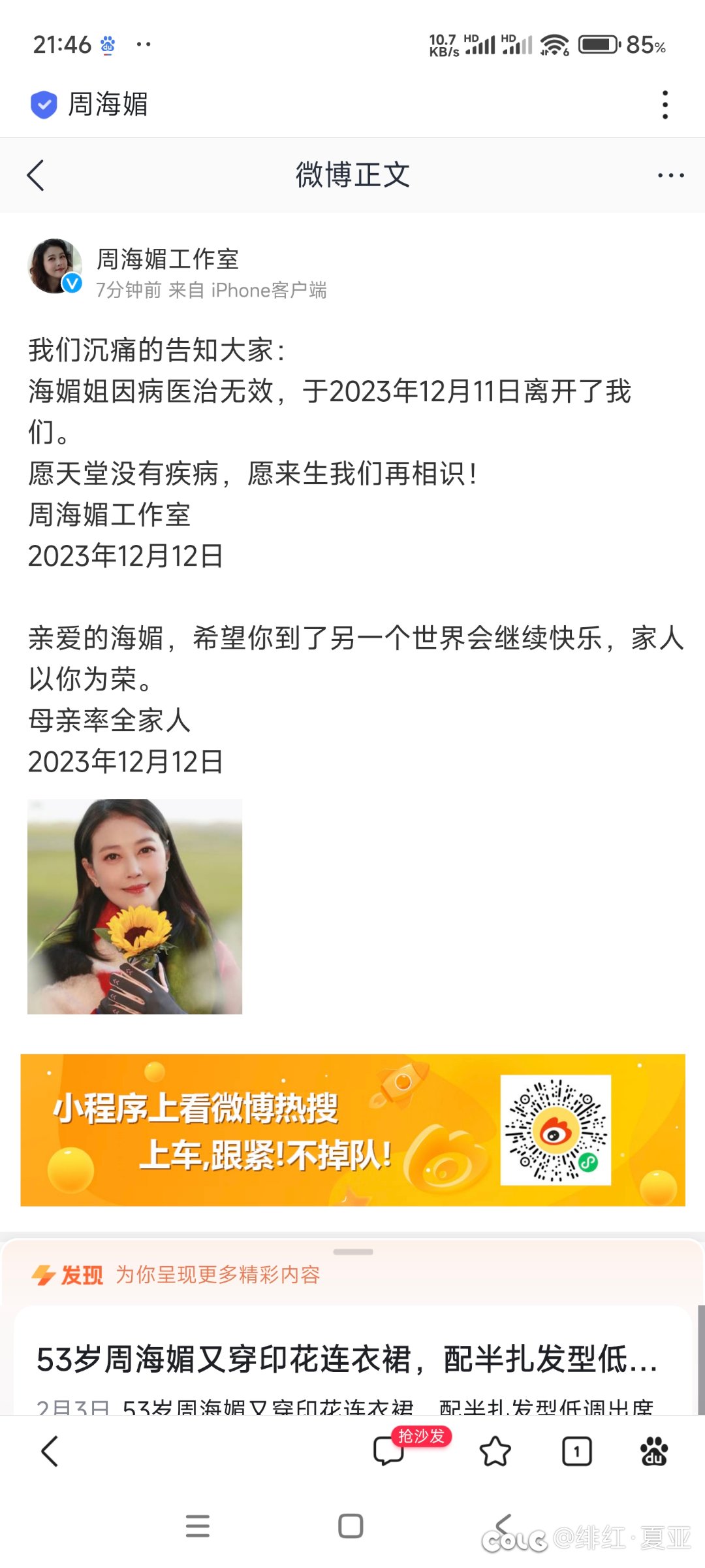 周海媚还是走了1