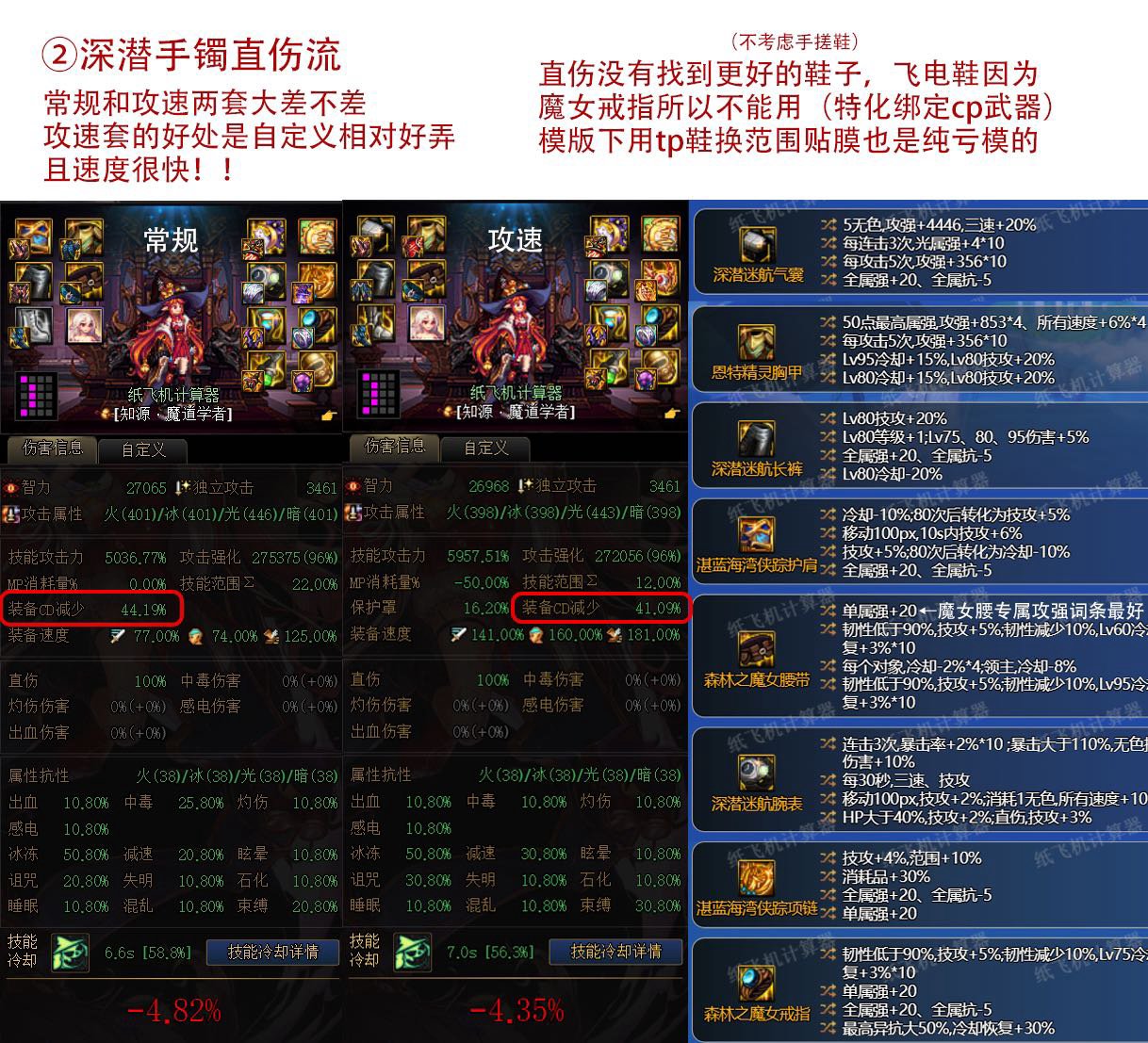 算了一下神界版本魔道特化80的装备（排名）3