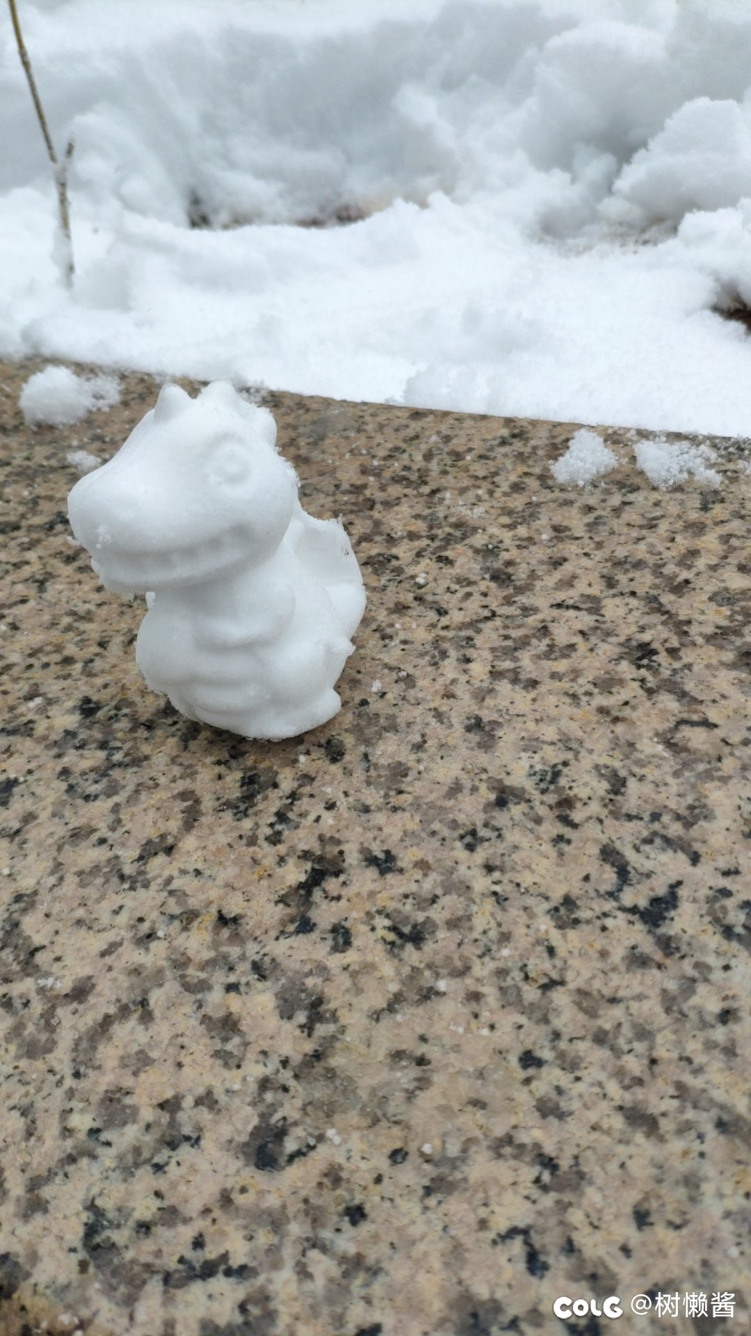 前天湖南下雪，弄了个雪人套3