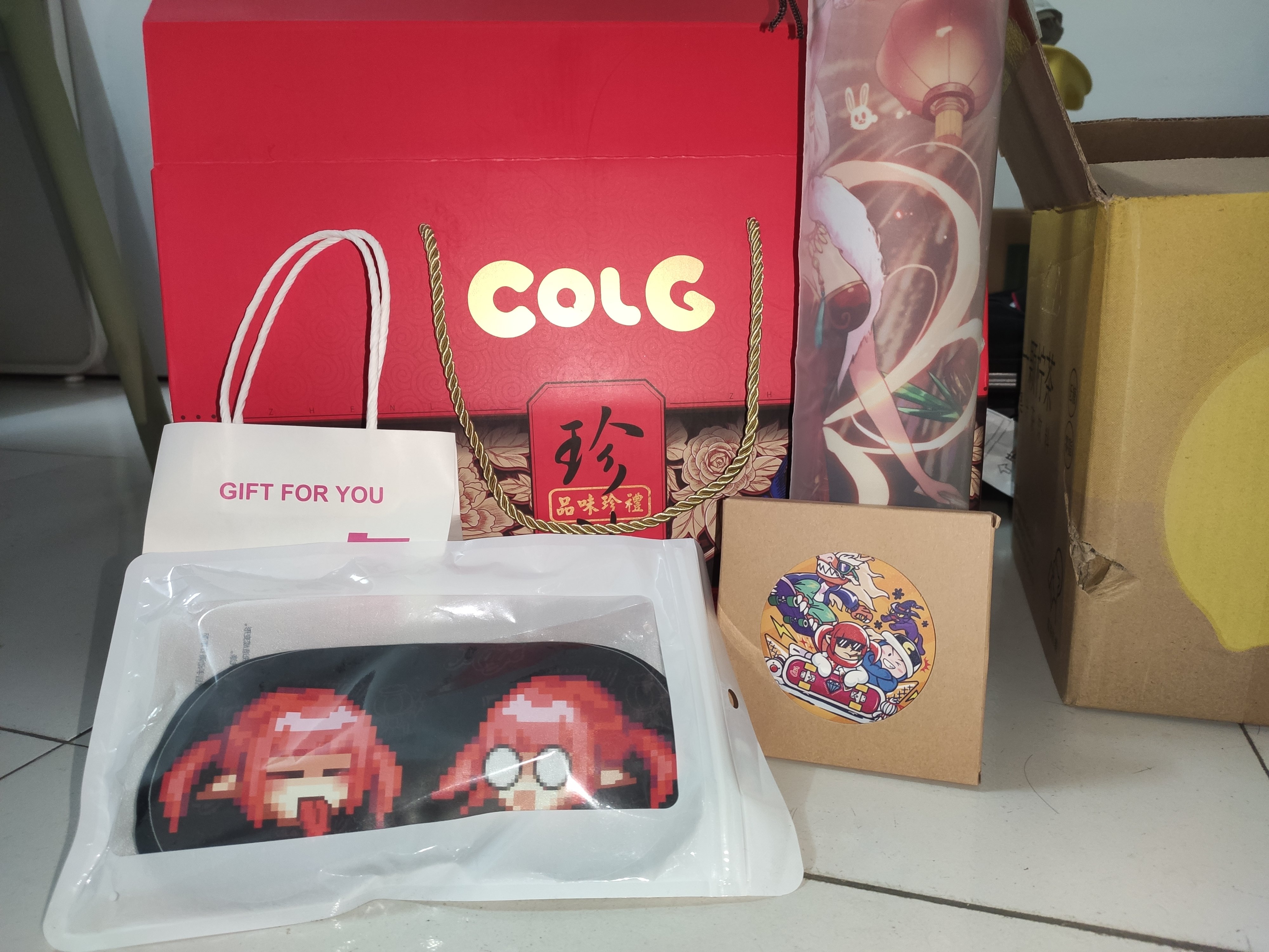 Colg的实物礼品到咯1