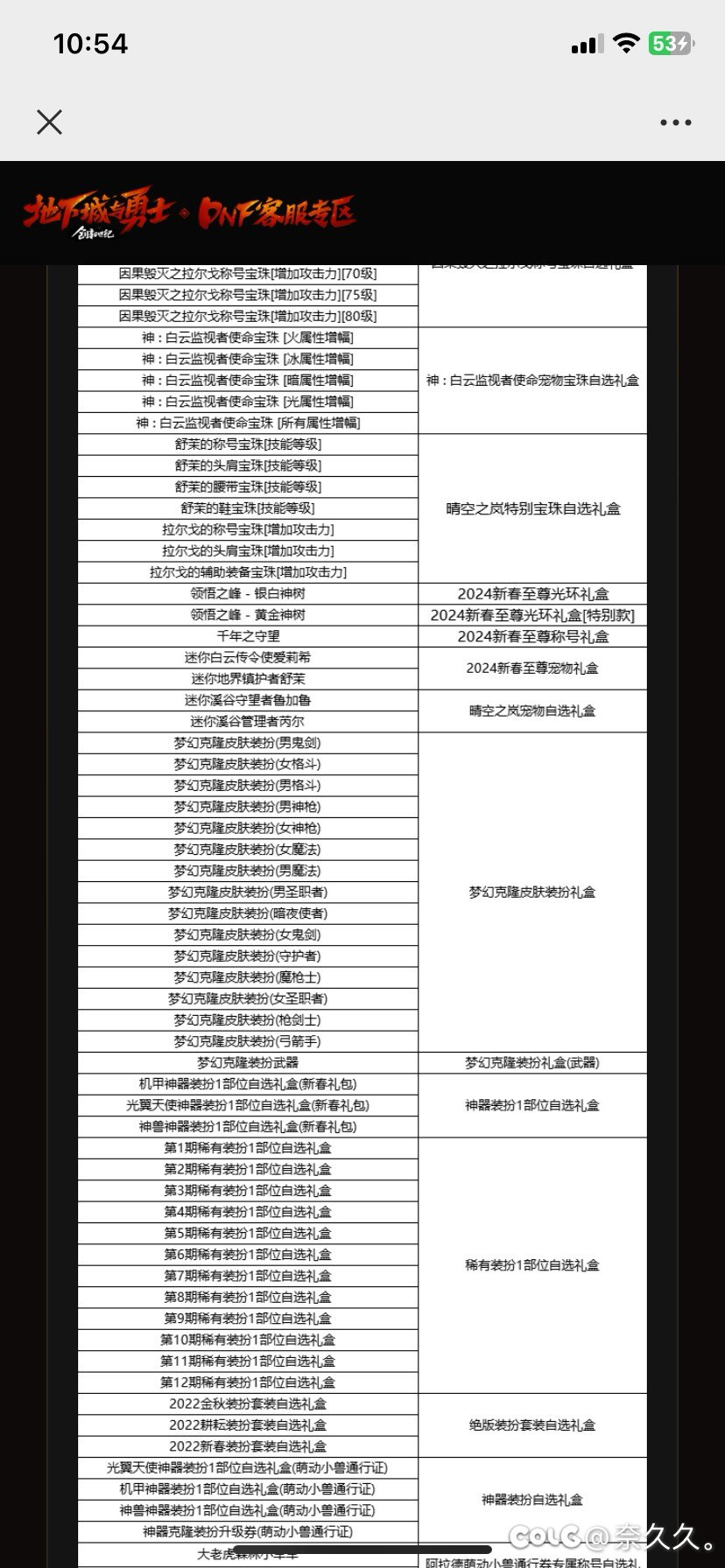 求助，克隆皮肤礼盒开错号了1