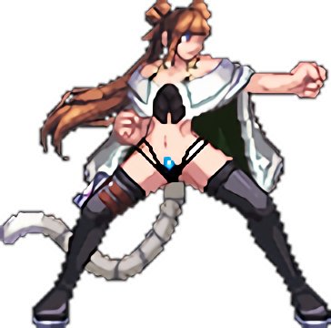 露脐+长靴+猫尾巴女格斗4