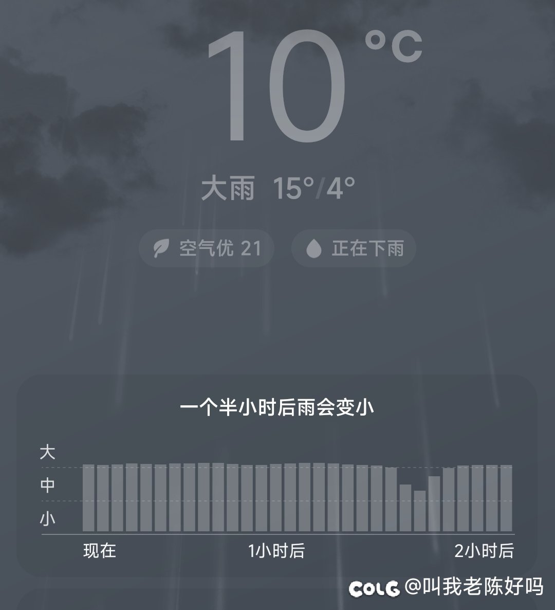 天漏了，降温了1