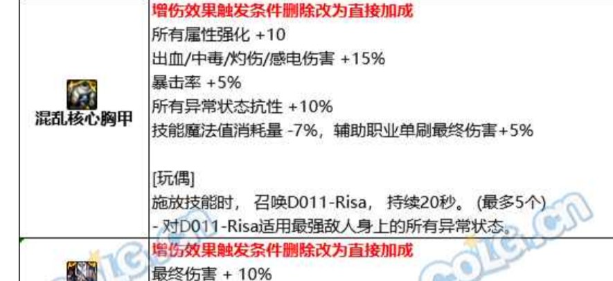 找到一些韩服装备改版固定ss增加异抗的装备1