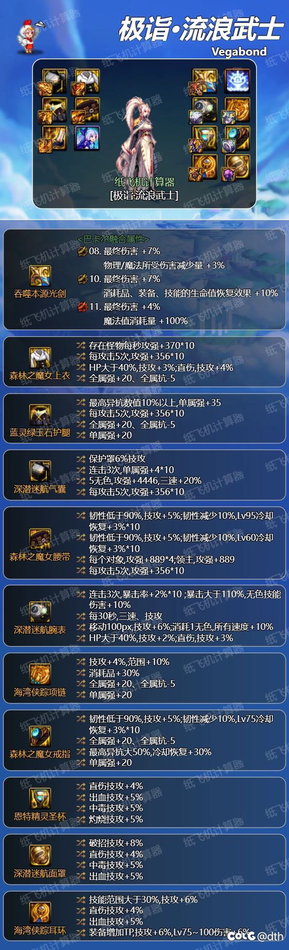 以剑帝为模板，算了一下雾神尼版本tp跟攻速的差距1