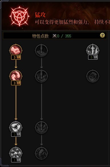 猛攻天赋切装会出现bug1