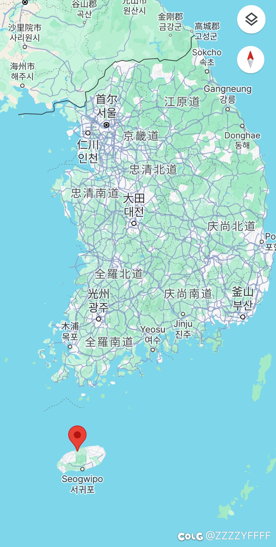 在地图上查了一下Neople济州岛的环境1