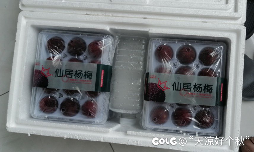 朋友送的杨梅到了1