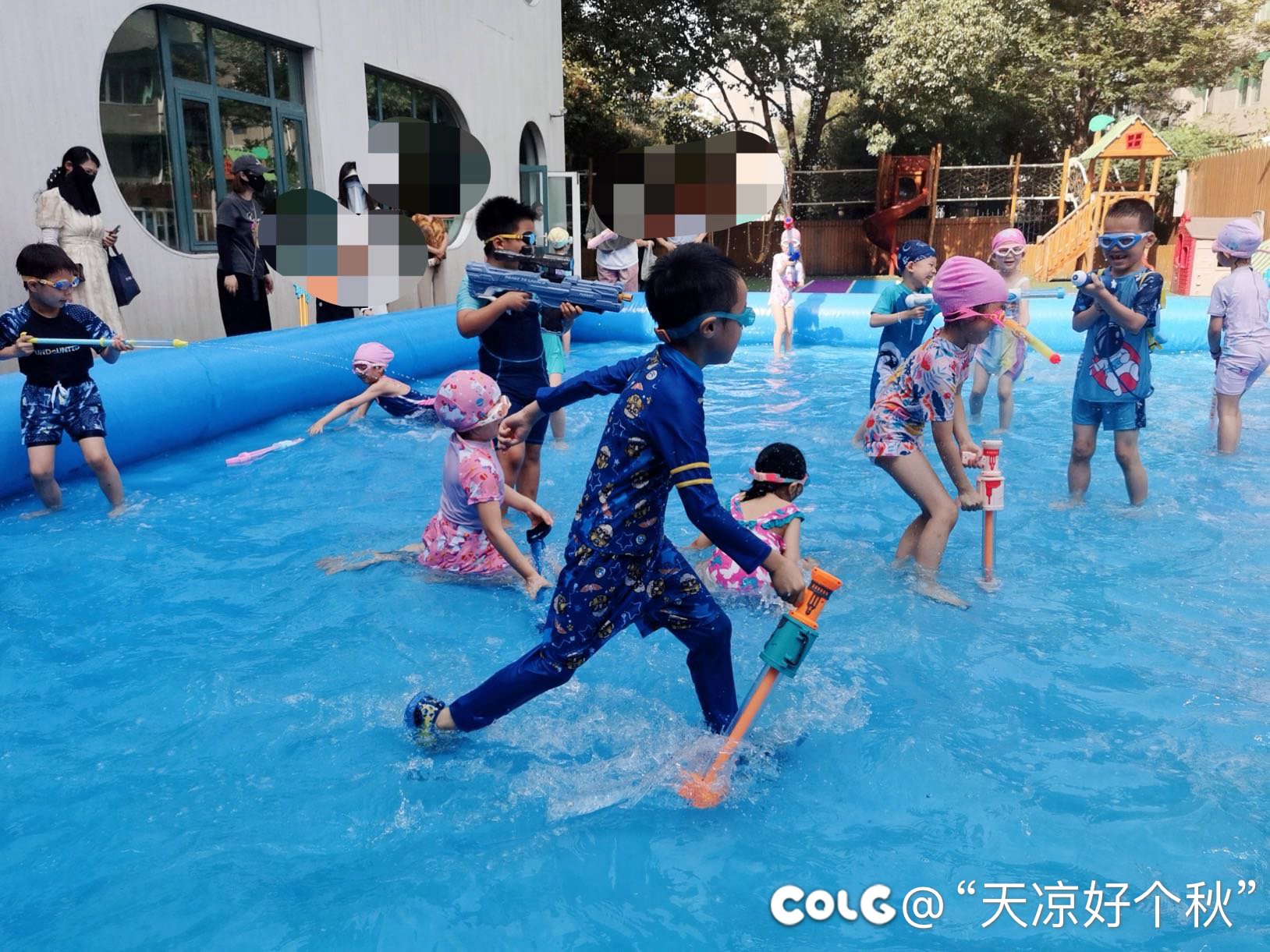 水枪大战开始了！1