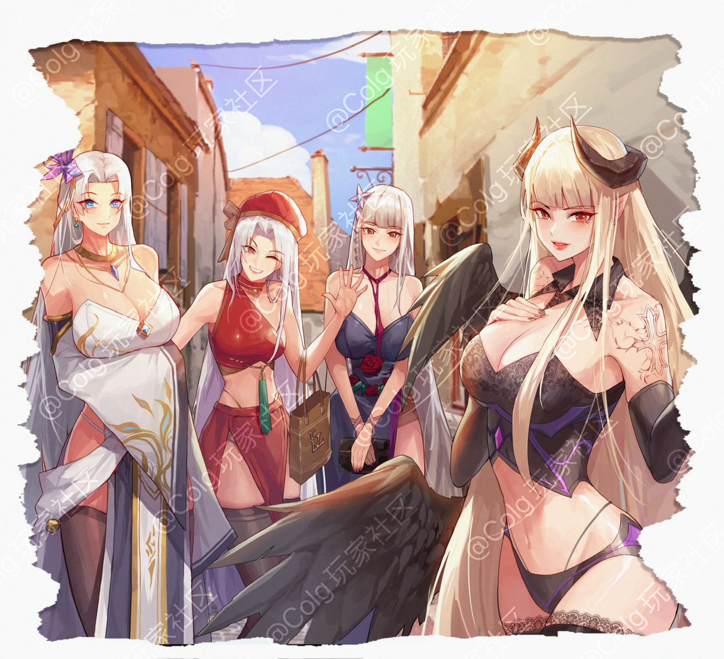 女圣职者姐妹贴贴拍照～1