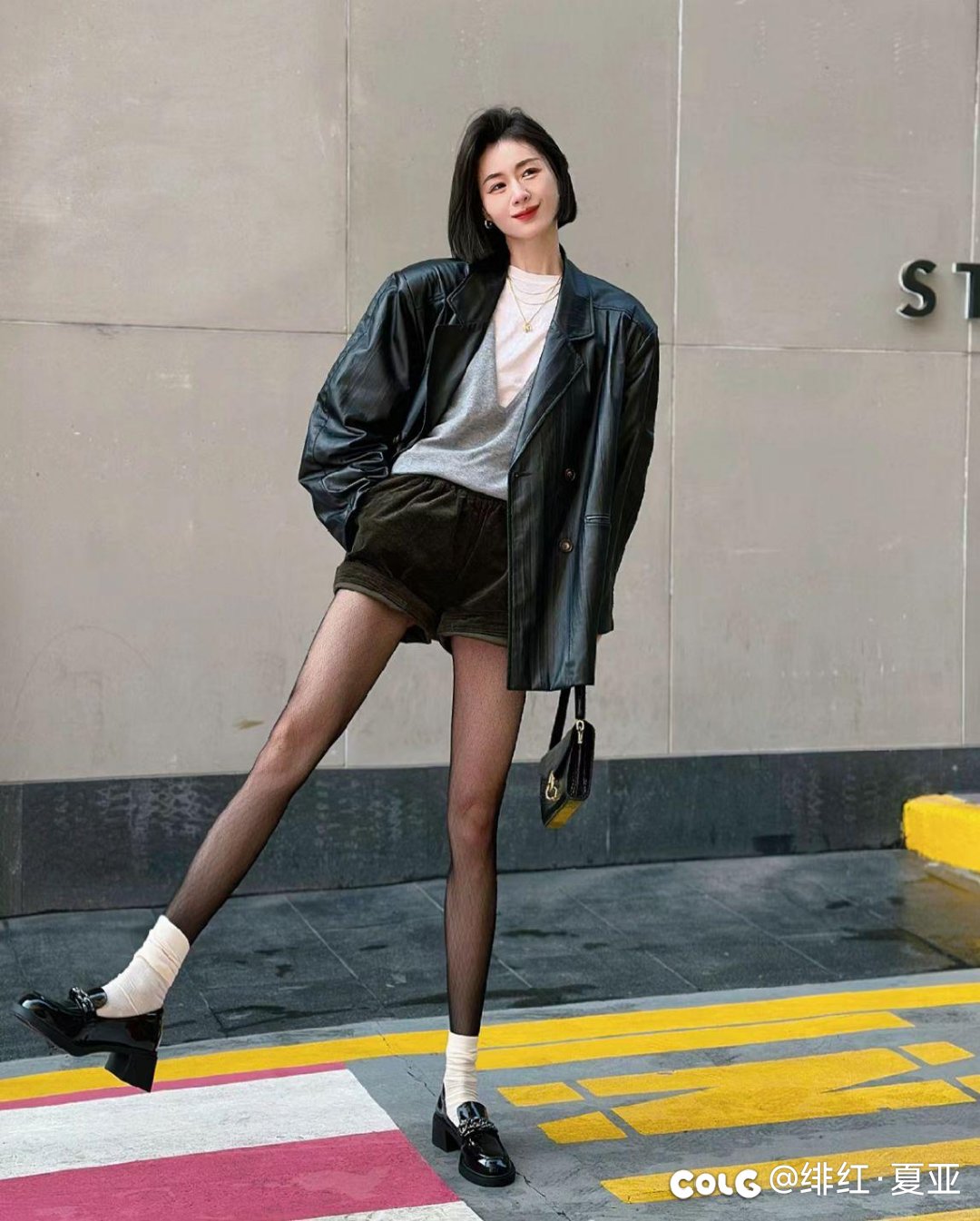 黑丝+白袜2