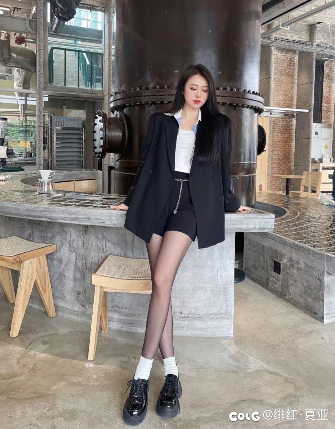 黑丝+白袜3